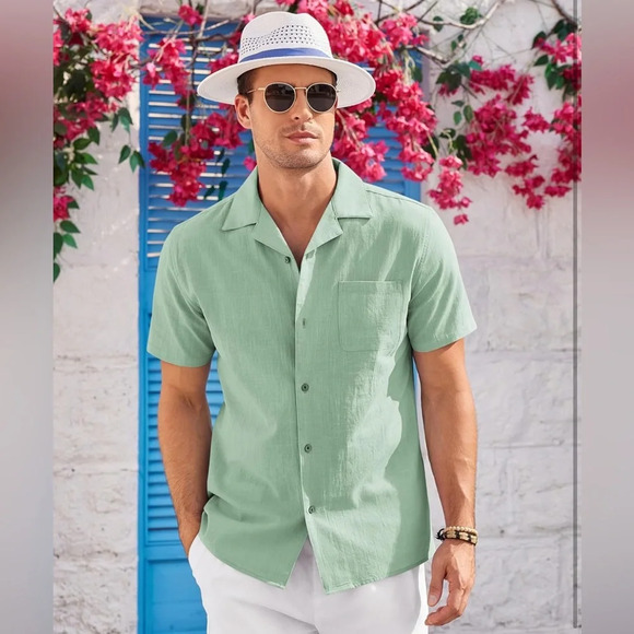 linen button down shirt - Picture 3 of 5